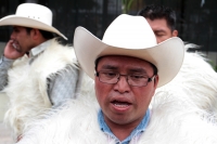 Jueves 22 de agosto del 2019. Tuxtla Gutiérrez. Juan Chilón de la Cruz, quien s enombra presidente concejal de San Juan Chamula habla sobre las amenazas que ha recibido, las mantas del grupo Los Serruchos y la quema del edificio del PRI