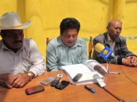Lunes 4 de junio del 2012. San Cristóbal de las Casas, Chiapas. Habitantes de las comunidades de Chanal hablan en conferencia de prensa sobre los problemas limítrofes que prevalece y que obliga a los pobladores a confrontarse violentamente.