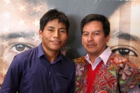 Miércoles 21 de mayo del 2014. Tuxtla Gutiérrez. El joven Rodolfo Dominguez “Chauk” originario de la comunidad Tsotsil Chalchihuitan y co-protagonista de la película mexicana La Jaula de Oro durante la premier de la cinta en un conocido cine de la capital