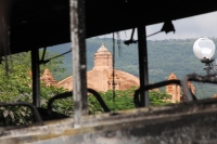 Lunes 7 de agosto del 2017. Chiapa de Corzo. Un autobús y varios vehículos son incendiados al término de la jornada de violencia donde fueran retenidos varios elementos policiacos el día de ayer.