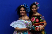 Domingo 13 de enero del 2019. Chiapa de Corzo. Las Chiapanecas se preparan para llevar las felicitaciones a San Sebastián desde la Iglesia del Señor de Acapetahua esta tarde en esta comunidad de la ribera del Río Grande