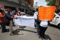 Viernes 30 de marzo del 2012. Chiapas Solidario bloquea el primer cuadro de la ciudad.