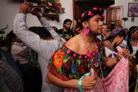 Sábado 14 de enero del 2017. Chiapa de Corzo. Las Chuntá son personajes vestidos a la usanza de las mujeres indígenas de la de presión central de Chiapas quienes recorren las calles de esta colonial ciudad de la ribera del rio Grijalva gritando vivas y ba