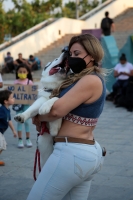 20210418. Tuxtla G. Durante la protesta para exigir respeto a las mascotas en Chiapas.