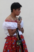 Domingo 10 de diciembre del 2016. Chiapa de Corzo. El grupo de estudiantes y maestros del CONALEP-Chiapa de Corzo, realiza el tradicional recorrido de Chuntaes por las principales calles y ermitas de esta colonial ciudad de la ribera del Rio Grijalva.