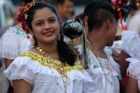 Domingo 10 de diciembre del 2016. Chiapa de Corzo. El grupo de estudiantes y maestros del CONALEP-Chiapa de Corzo, realiza el tradicional recorrido de Chuntaes por las principales calles y ermitas de esta colonial ciudad de la ribera del Rio Grijalva.