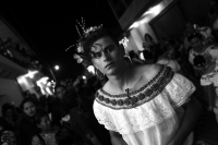 Lunes 8 de enero del 2018. Chiapa de Corzo. Las Chuntá o Chuntaes son personajes que recorren las calles de la ciudad durante la llamada Fiesta Grande de Chiapa donde se festejan los santos patrones de la colonial ciudad de la ribera del Grijalva