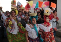 Lunes 8 de enero del 2018. Chiapa de Corzo. Las Chuntá o Chuntaes recorren las calles durante la llamada Fiesta Grande de Chiapa donde se festejan los santos patrones de la colonial ciudad de la ribera del Grijalva