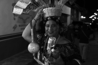 Lunes 8 de enero del 2018. Chiapa de Corzo. Las Chuntá o Chuntaes son personajes que recorren las calles de la ciudad durante la llamada Fiesta Grande de Chiapa donde se festejan los santos patrones de la colonial ciudad de la ribera del Grijalva