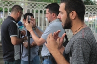 Jueves 14 de junio del 2018. Tuxtla Gutiérrez. Gabriel Simes, ciclista de Córdova Argentina recorre México y Centroamérica en el viaje de regreso a su paí­s natal y encuentra en Chiapas la solidaridad de los grupos de apoyo ciclista quienes lo acompaí