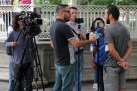 Jueves 14 de junio del 2018. Tuxtla Gutiérrez. Gabriel Simes, ciclista de Córdova Argentina recorre México y Centroamérica en el viaje de regreso a su paÃÂs natal y encuentra en Chiapas la solidaridad de los grupos de apoyo ciclista quienes lo acompaà Jueves 14 de junio del 2018. Tuxtla Gutiérrez. Gabriel Simes, ciclista de Córdova Argentina recorre México y Centroamérica en el viaje de regreso a su paÃÂs natal y encuentra en Chiapas la solidaridad de los grupos de apoyo ciclista quienes lo acompaÃ