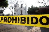 Miércoles 8 de abril del 2020. Tuxtla Gutiérrez. Las plazas de las ciudades de Chiapa de Corzo y Tuxtla son acordonadas por las Brigadas de Salud como medida de prevención de contagios del Coronavirus