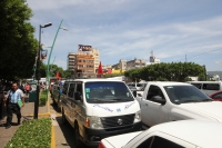Miércoles 26 de julio del 2017. Tuxtla Gutiérrez. Continúan las protestas de la Cioac en pleno centro de Tuxtla.