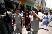 Estudiantes de la Escuela Secundaria No Uno lic. Adolfo López Mateos inician las clases después de este periodo vacacional.