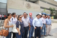 Lunes 13 de julio del 2015. Tuxtla Gutiérrez. La CMIC Chiapas se declara en sesión permanente este medio día exigiendo a la administración estatal el pago de atrasado de obras y el otorgamiento de obras a los constructores chiapanecos.