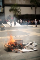 20230823. Tuxtla. Esta maÃ±ana, militantes de la CNTE, inician las Jornadas de Lucha Magisterial en sumando las exigencias de contrataciones a las demandas del Sistema Alternativo de EducaciÃ³n