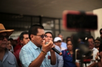 20230823. Tuxtla. Esta maÃ±ana, militantes de la CNTE, inician las Jornadas de Lucha Magisterial en sumando las exigencias de contrataciones a las demandas del Sistema Alternativo de EducaciÃ³n
