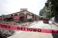 Jueves 19 de marzo del 2015. Chiapa de Corzo. Al inicio de las obras municipales  de infraestructura en el Mercado del Justo Juez, la venta de comida tradicional se traslada a las calles de este pueblo rivereño.
