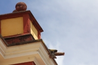 Sábado 13 de octubre del 2012. San Cristóbal de las Casas, Los adornos de estuco de la Catedral y de la iglesia de La Caridad suponen la versión de las figuras mitológicas y fantásticas de la comunidad indígena de los altos de Chiapas, estas figuras repre