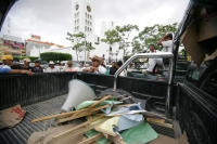 Campesinos de la organización COCYP marchan desde las comunidades de Ixtapa y Pueblo Nuevo para exigir la liberación de sus líderes detenidos en días pasados y dan a conocer las acciones que realizaran en los próximos días en la ciudad de México.