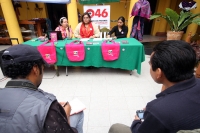 Miércoles 3 de octubre del 2012. San Cristóbal de las Casas, Chiapas. El COLEM presentaron las actividades que se realizan en Chiapas en busca de la concientización de género y de DDHH así como las denuncias de agravios y violencia.