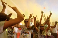 Domingo 16 de marzo del 2014. Tuxtla Gutiérrez. The funnest Race in town se llevo a cabo esta mañana entre nubes de polvos de colores.