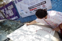 Domingo 22 de marzo del 2015. Tuxtla Gutiérrez. Los Chiapanecos en Defensa del Agua y organizaciones sociales realizan una manifestación en lo que llaman la toma simbólica de las instalaciones de Conagua en la capital de Chiapas.