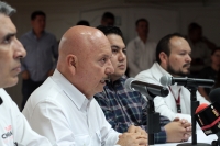 Jueves 19 de marzo del 2020. Tuxtla Gutiérrez. Durante la conferencia de prensa del Secretario de Salud en Chiapas sobre los casos relacionados con el Covid 19
