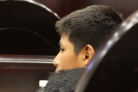 Lunes 30 de mayo. Niños de 40 municipios del estado de Chiapas participan esta mañana como diputados Infantiles en el Congreso Local mientras que los diputados locales no llenaron los espacios reservados para ellos.