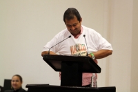 Jueves 15 de mayo del 2014. Tuxtla Gutiérrez. Vestidos de una floreciente conciencia ecológica el congreso local aprueba las iniciativas para la aplicación de la Fuerza a las corporaciones policiacas.