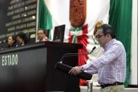 Jueves 10 de octubre del 2019. Tuxtla Gutiérrez. Durante la sesión parlamentaria se revisan las propuestas para autorizar a los municipios adquirir deudas para la construcción de infraestructura y la de reducir impuestos y el aumento al salario mínimo