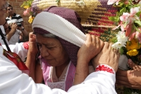 20231014. Tuxtla. Bajada de las Vírgenes de Copoya durante las celebraciones de la octava de la Virgen del Rosario.