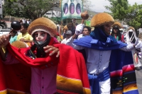 Domingo 15 de marzo del 2015. Tuxtla Gutiérrez. La comunidad Zoque de Tuxtla Gutiérrez, durante la caminata del regreso de Las Vírgenes de Copoya.