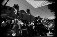 Especial. Martes 2 de febrero. Los danzantes de la comunidad de Copoya, realizan la danza zoque de la Robadera en el atrio de la iglesia de esta comunidad; los ejidatarios y mayordomos afirman que  las Vírgenes de Copoya son las verdaderas y son veneradas