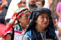 Viernes 23 de octubre del 2015. Tuxtla Gutiérrez. Las imágenes de las Vírgenes de Copoya y sus priostes inician el recorrido de regreso hacia esta comunidad ubicada a escasos kilómetros de la capital de Chiapas donde permanecieron por tercera vez en el añ