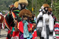 Martes 14 de octubre del 2014. Tuxtla Gutiérrez. Las fiestas patronales de la Virgen del Rosario se llevan a cabo durante la octava de la advocación de María por la mayordomía y priostería de la comunidad Zoque cuando las Vírgenes (Candelaria, María de Ol