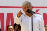 Domingo 21 de octubre del 2018. Tuxtla Gutiérrez. Andrés Manuel López Obrador, presidente electo de México, recorre el sureste del paí­s En la Gira de Agradecimiento, este medio dí­a en el estado de Chiapas donde reafirma los compromisos de favorecer 