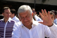 Domingo 21 de octubre del 2018. Tuxtla Gutiérrez. Andrés Manuel López Obrador, presidente electo de México, recorre el sureste del paí­s En la Gira de Agradecimiento, este medio dí­a en el estado de Chiapas donde reafirma los compromisos de favorecer 