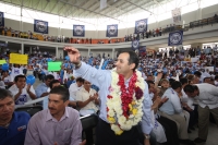 21 de agosto. Ernesto Cordero, como uno de los aspirantes a la candidatura del Partido Acción Nacional para las elecciones del 2012 donde se erigirá al presidente de México visita la ciudad de Tuxtla Gutiérrez donde se reúne con militantes de este partido
