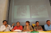 Martes 29 de marzo. El patronato de la construcción del Cristo de Chiapas, da a conocer el estado del proyecto durante una conferencia de prensa esta mañana.