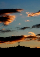 Martes 29 de marzo. Imagen de la contrucción del Cristo de Chiapas