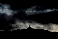 Martes 29 de marzo. Imagen de la contrucción del Cristo de Chiapas