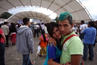 Viernes 15 de junio del 2012. San Cristóbal de las Casas. El candidato del PANAL Gabriel Quatri de la Torre durante su mitin político habla sobre las condiciones de vida de los indígenas y su relación que los pueblos originales mantienen con las selvas de