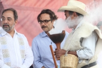 Viernes 15 de junio del 2012. San Cristóbal de las Casas. El candidato del PANAL Gabriel Quatri de la Torre durante su mitin político habla sobre las condiciones de vida de los indígenas y su relación que los pueblos originales mantienen con las selvas de