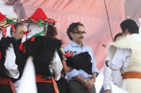 Viernes 15 de junio del 2012. San Cristóbal de las Casas. El candidato del PANAL Gabriel Quatri de la Torre durante su mitin político habla sobre las condiciones de vida de los indígenas y su relación que los pueblos originales mantienen con las selvas de