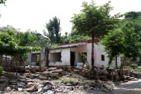 Miércoles 2 de octubre del 2019. Tuxtla Gutiérrez. Las casas destruidas por los constantes deslaves en el Fraccionamiento Cueva del Jaguar esperan ser destruidas para evitar que sigan habitándose Miércoles 2 de octubre del 2019. Tuxtla Gutiérrez. Las casas destruidas por los constantes deslaves en el Fraccionamiento Cueva del Jaguar esperan ser destruidas para evitar que sigan habitándose