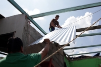 Miércoles 2 de octubre del 2019. Tuxtla Gutiérrez. Las casas destruidas por los constantes deslaves en el Fraccionamiento Cueva del Jaguar esperan ser destruidas para evitar que sigan habitándose