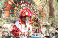 Domingo 30 de abril del 2017. Tuxtla Gutiérrez. La visita a la Cueva de los Ramilletes se realiza en la víspera de día de la Santa Cruz en donde la comunidad Zoque realiza la ofrenda dentro de los ritos propiciatorios de esta comunidad de la depresión cen