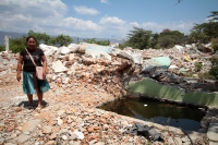 Martes 17 de marzo del 2020. Tuxtla Gutiérrez. El paisaje desolado del fraccionamiento Cueva del Jaguar se mantiene después de que las casas fueran destruidas evitando que se siga habitando esta zona de riesgo en las cercanías de Cerro Hueco