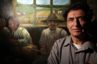 Viernes 24 de octubre del 2014. Tuxtla Gutiérrez. Fernando Hijar, musicólogo mexicano habla sobre la importancia del rescate y preservación del uso de los instrumentos tradicionales dentro de las costumbres de los pueblos de Chiapas dentro del Primer Fest